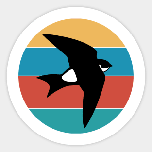 Martin bird, the flight virtuoso, vintage for birds lovers Sticker